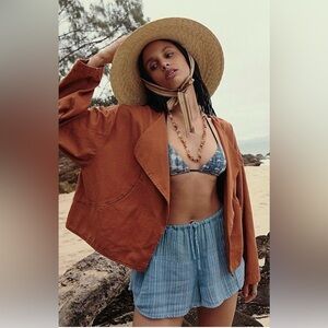 NWOT Free People Tan Jacket